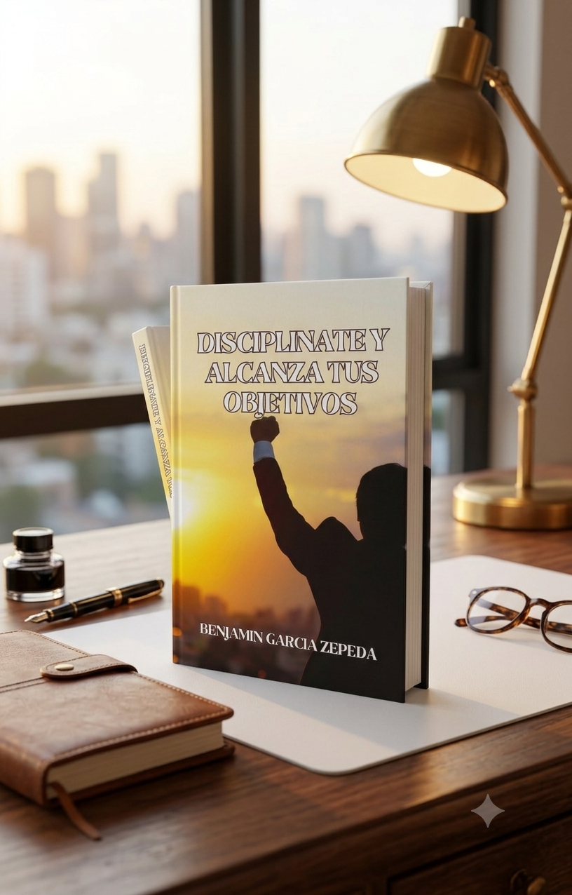 Portada del libro Disciplínate y Alcanza Tus Objetivos de Benjamín García Zepeda