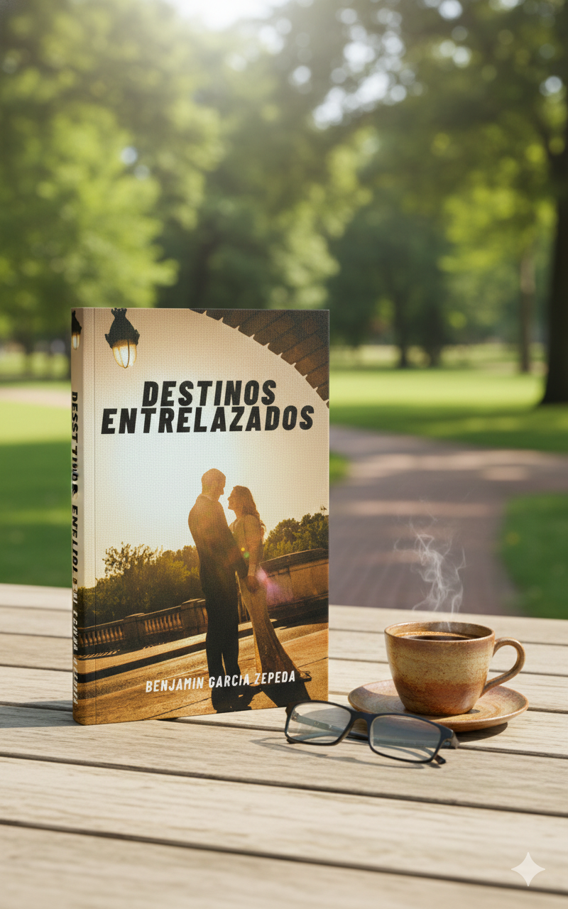 Portada del libro Destinos Entrelazados de Benjamín García Zepeda